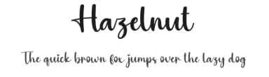 Hazelnut by Scratchones — Script Handwritten Font — thumbnail 1