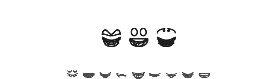 Head Ding Maker by Ænigma — Dingbats Font