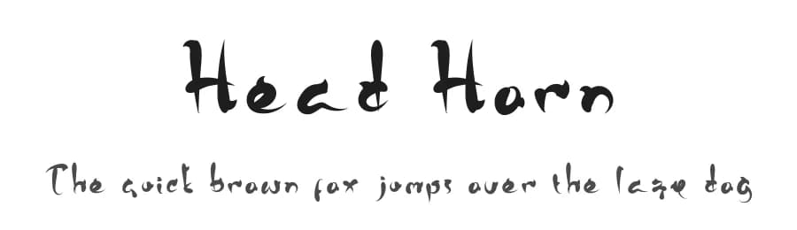 Head Horn by Reffan Suseno — Script Handwritten Font — preview 1