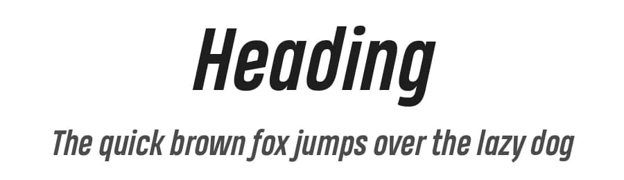 Heading by Zetafonts — Sans Serif Font