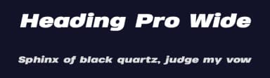 Heading Pro Wide by Zetafonts — Sans Serif Font — thumbnail 2