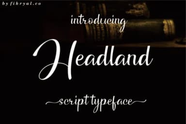 Headland Font by Fikryal Studio — Script Handwritten Font — thumbnail 1