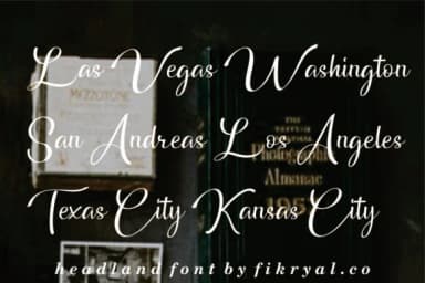 Headland Font by Fikryal Studio — Script Handwritten Font — thumbnail 5