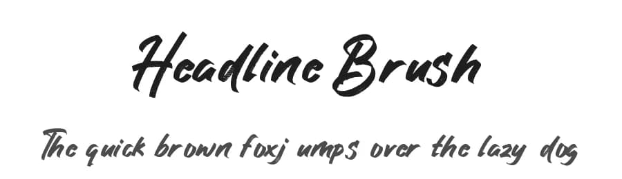 Headline Brush by MJB Letters — Script Handwritten Font