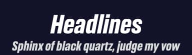 Headlines by Anita Jürgeleit — Sans Serif Font — thumbnail 2
