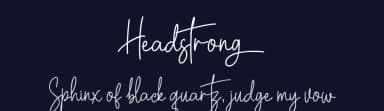 Headstrong by Mozatype — Script Handwritten Font — thumbnail 2