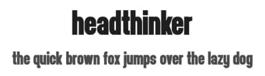 Headthinker by Ian Currie — Sans Serif Font — thumbnail 1