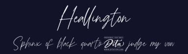 Heallington by Ditatype — Script Handwritten Font — thumbnail 2