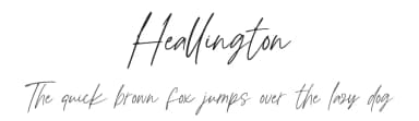 Heallington by Ditatype — Script Handwritten Font — thumbnail 1
