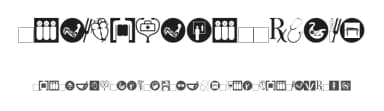 Healthcare Symbols by Jim Chiello — Dingbats Font — thumbnail 1