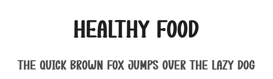 Healthy Food by Scratchones — Script Handwritten Font