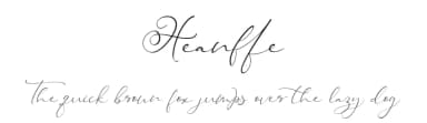 Heanffe by Letterara — Script Handwritten Font — thumbnail 1