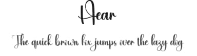 Hear by Scratchones — Script Handwritten Font — thumbnail 1