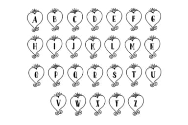 Heart Monogram Font by Lickable Pixels — Script Handwritten Font — thumbnail 6