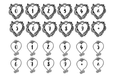 Heart Monogram Font by Lickable Pixels — Script Handwritten Font — thumbnail 7