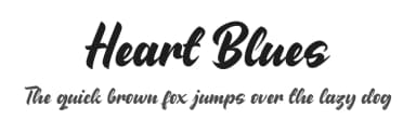 Heart Blues by Kong Font — Script Handwritten Font — thumbnail 1