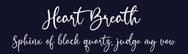 Heart Breath by vilogsign — Script Handwritten Font — thumbnail 2