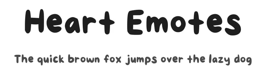 Heart Emotes by HeartEmotes — Script Handwritten Font