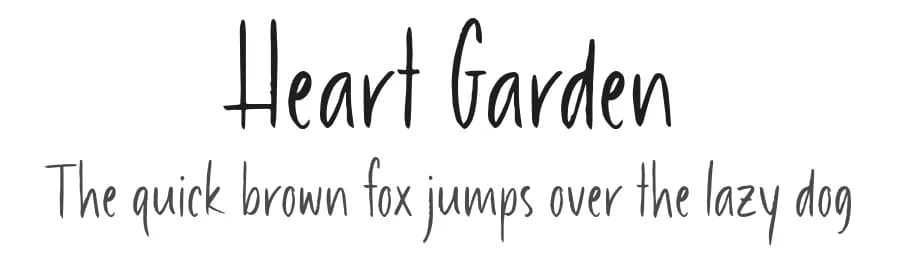 Heart Garden by Letterhend Studio — Script Handwritten Font