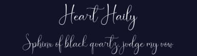 Heart Haily by Nabila — Script Handwritten Font — thumbnail 2