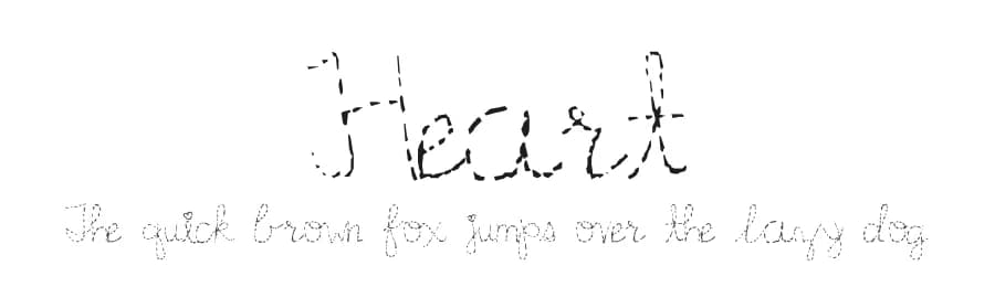 Heart by M. Thomas — Script Handwritten Font