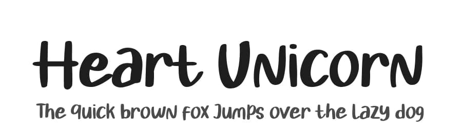 Heart Unicorn by Phantom Studio — Script Handwritten Font — preview 1