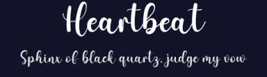 Heartbeat by creatype designer — Script Handwritten Font — thumbnail 2