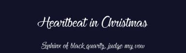 Heartbeat in Christmas by Cat.B — Script Handwritten Font — thumbnail 2