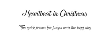 Heartbeat in Christmas by Cat.B — Script Handwritten Font — thumbnail 1