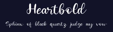 Heartbold by Qwrtype Foundry — Script Handwritten Font — thumbnail 2