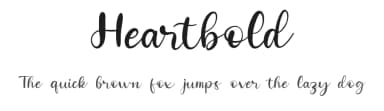 Heartbold by Qwrtype Foundry — Script Handwritten Font — thumbnail 1