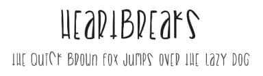 Heartbreaks by Des Gomez — Script Handwritten Font — thumbnail 1