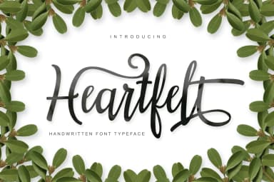 Heartfelt Font by No Gravity Type — Script Handwritten Font — thumbnail 1