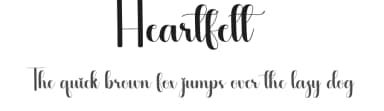 Heartfelt by Scratchones — Script Handwritten Font — thumbnail 1