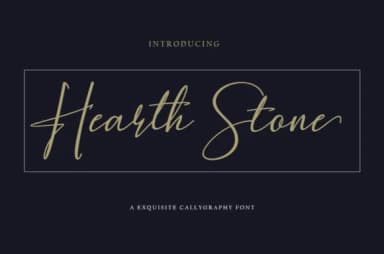 Hearth Stone Font by mightype89 — Script Handwritten Font — thumbnail 1