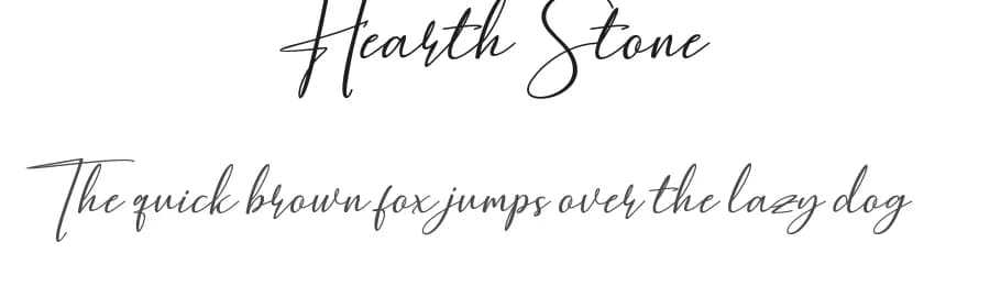 Hearth Stone by mightype — Script Handwritten Font