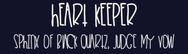 Heart Keeper by Des Gomez — Script Handwritten Font — thumbnail 2