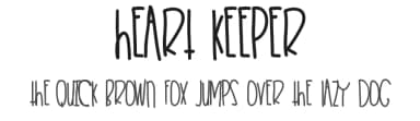 Heart Keeper by Des Gomez — Script Handwritten Font — thumbnail 1
