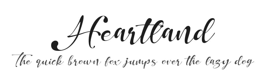 Heartland by Fontherapy — Script Handwritten Font