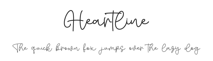 Heartline by Letterafa Studio — Script Handwritten Font