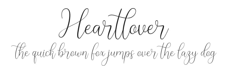 Heartlover by Haffa Studio — Script Handwritten Font