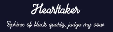 Hearttaker by Midvel — Script Handwritten Font — thumbnail 2