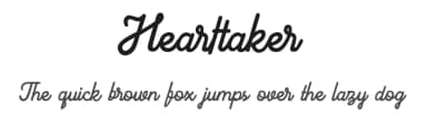 Hearttaker by Midvel — Script Handwritten Font — thumbnail 1