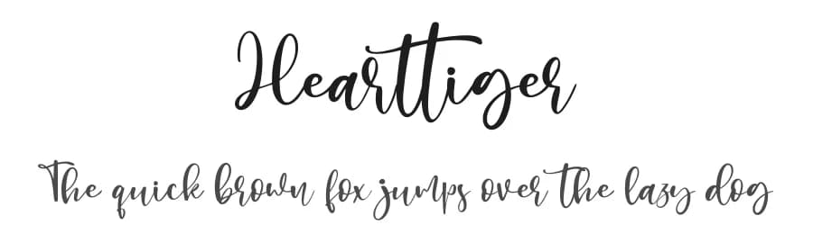 Hearttiger by Haksen Studio — Script Handwritten Font