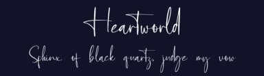 Heartworld by Qwrtype Foundry — Script Handwritten Font — thumbnail 2
