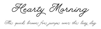 Hearty Morning by Ef Studio — Script Handwritten Font — thumbnail 1