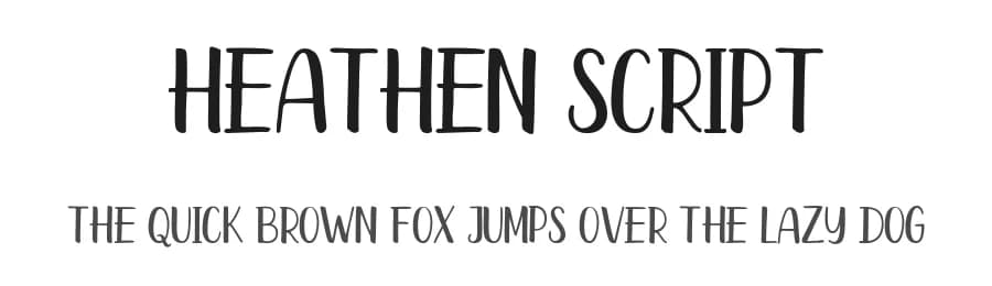 Heathen Script by Fargun Studio — Script Handwritten Font