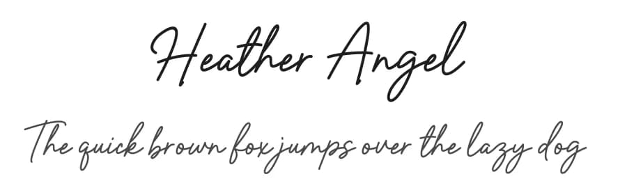 Heather Angel by Jimtype Studio — Script Handwritten Font