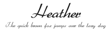 Heather by DeNada Industries — Script Handwritten Font — thumbnail 1