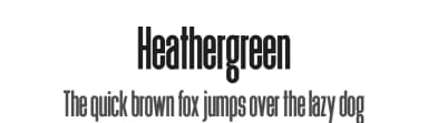 Heathergreen by Sharkshock — Sans Serif Font — thumbnail 1